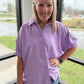 Sutton Button Up- Lavender