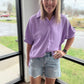 Sutton Button Up- Lavender
