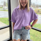 Sutton Button Up- Lavender