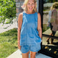 On Repeat Chambray Set