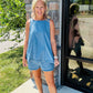 On Repeat Chambray Set
