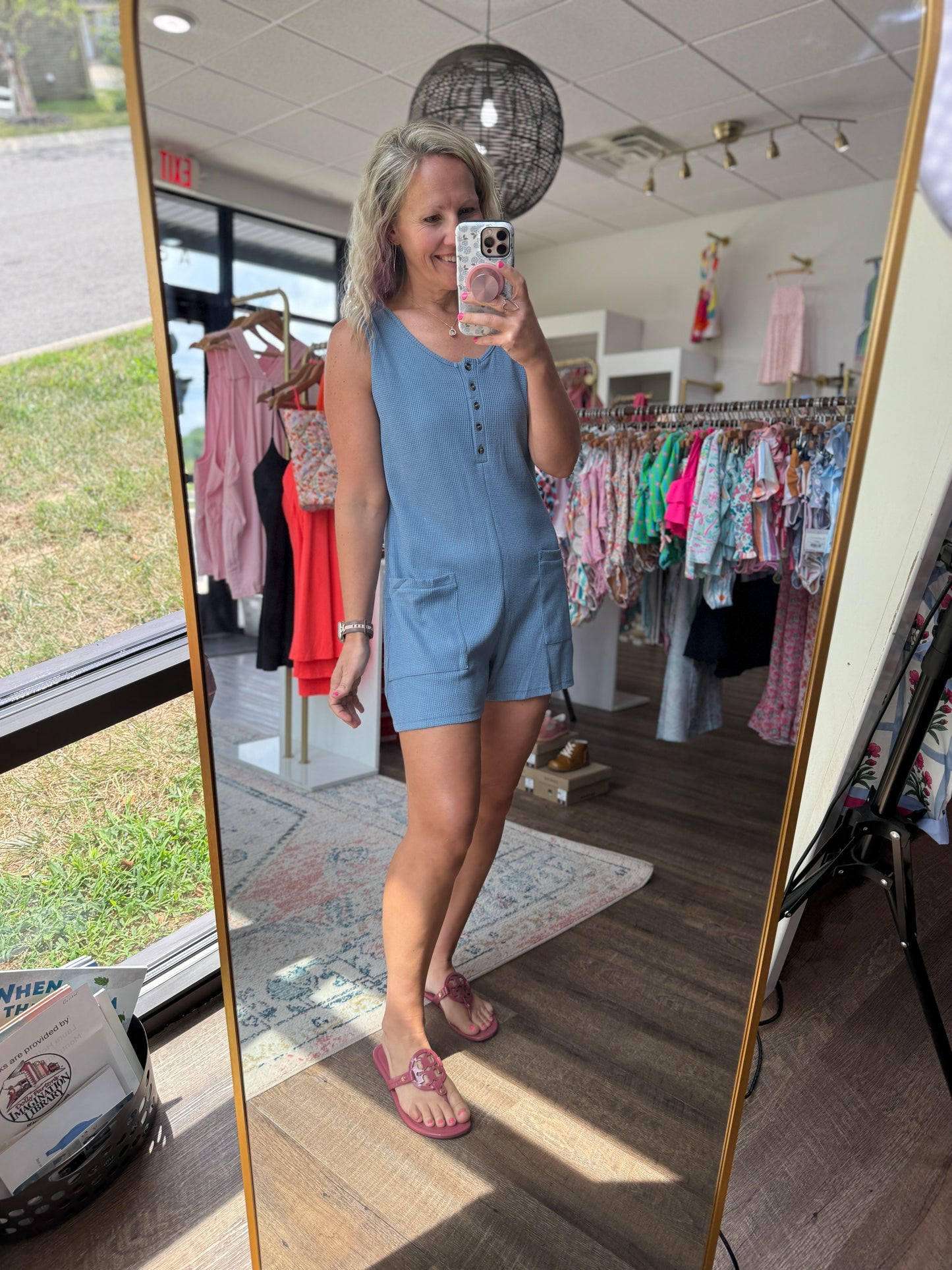 Easy Days Romper- Blue