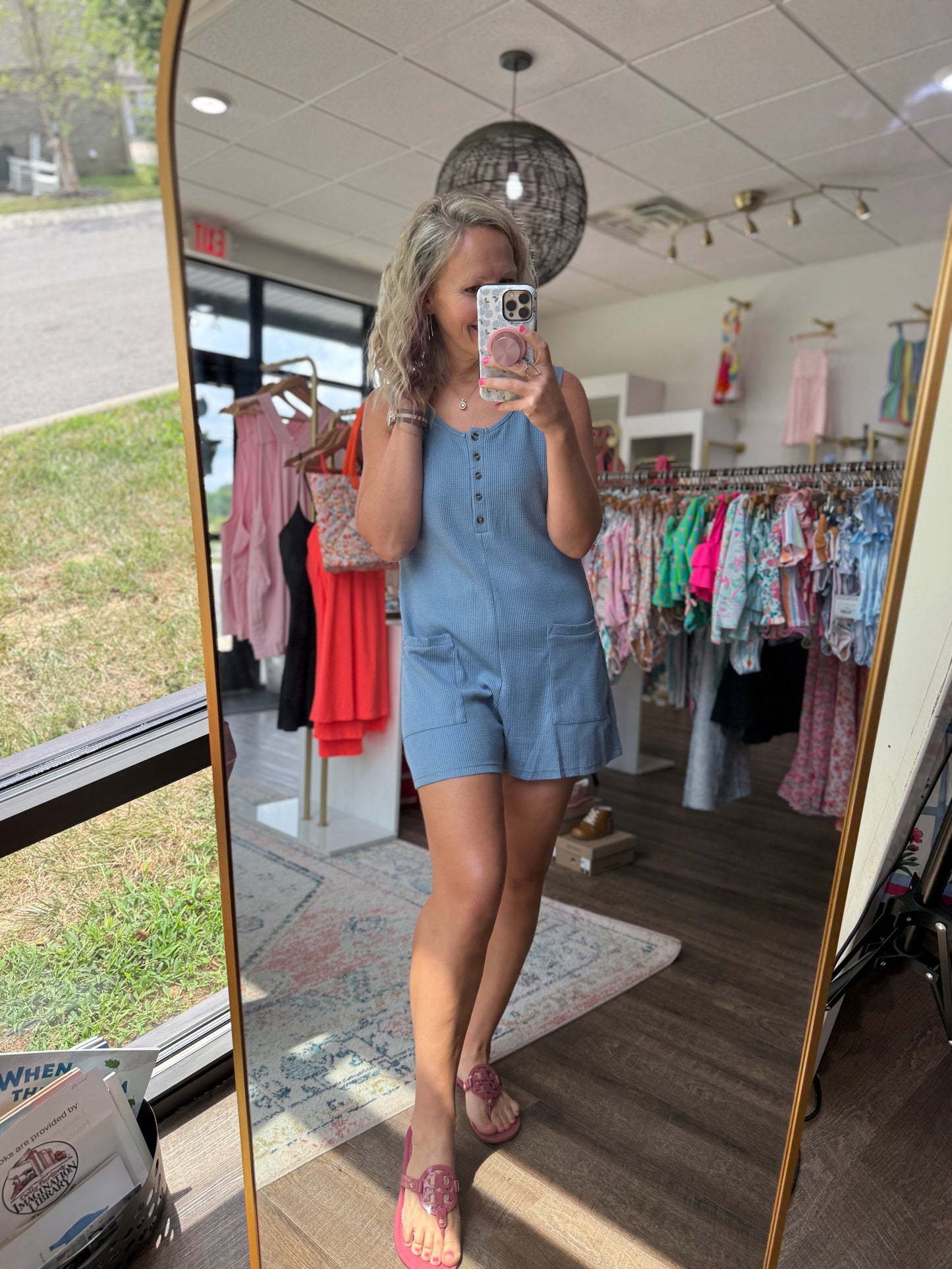 Easy Days Romper- Blue