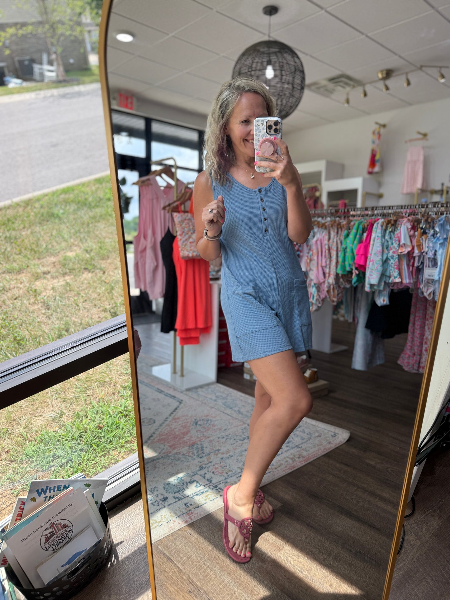 Easy Days Romper- Blue
