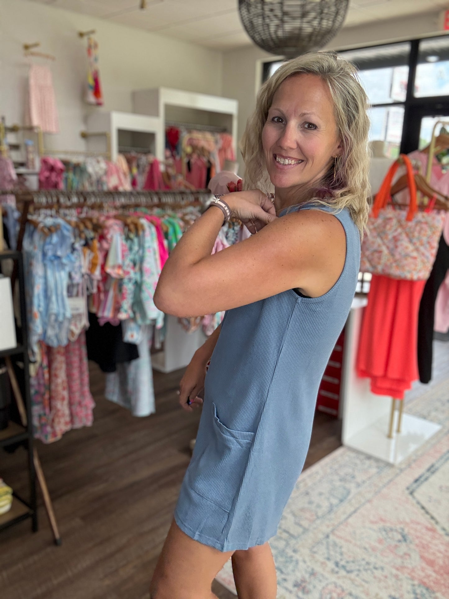 Easy Days Romper- Blue