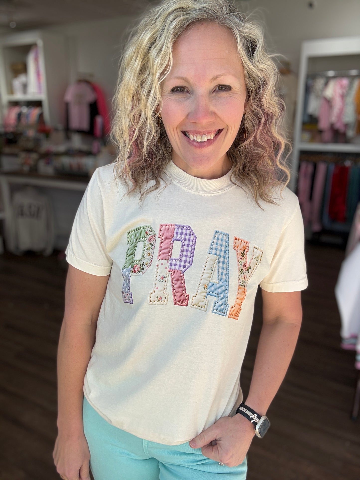 Patchwork Prayer Tee