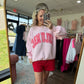 Pink Gingham LuLu Sweatshirt
