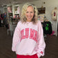 Pink Gingham LuLu Sweatshirt