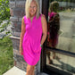 Magenta on the Go Dress
