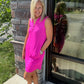 Magenta on the Go Dress