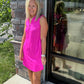Magenta on the Go Dress