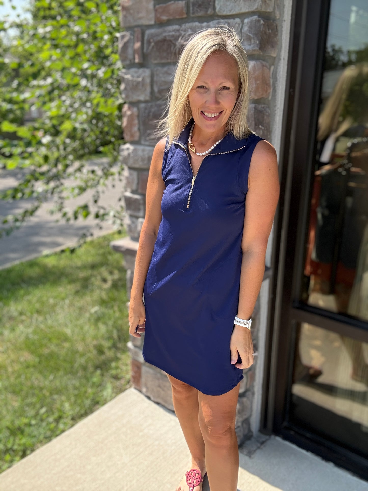 Navy on the Go Dress