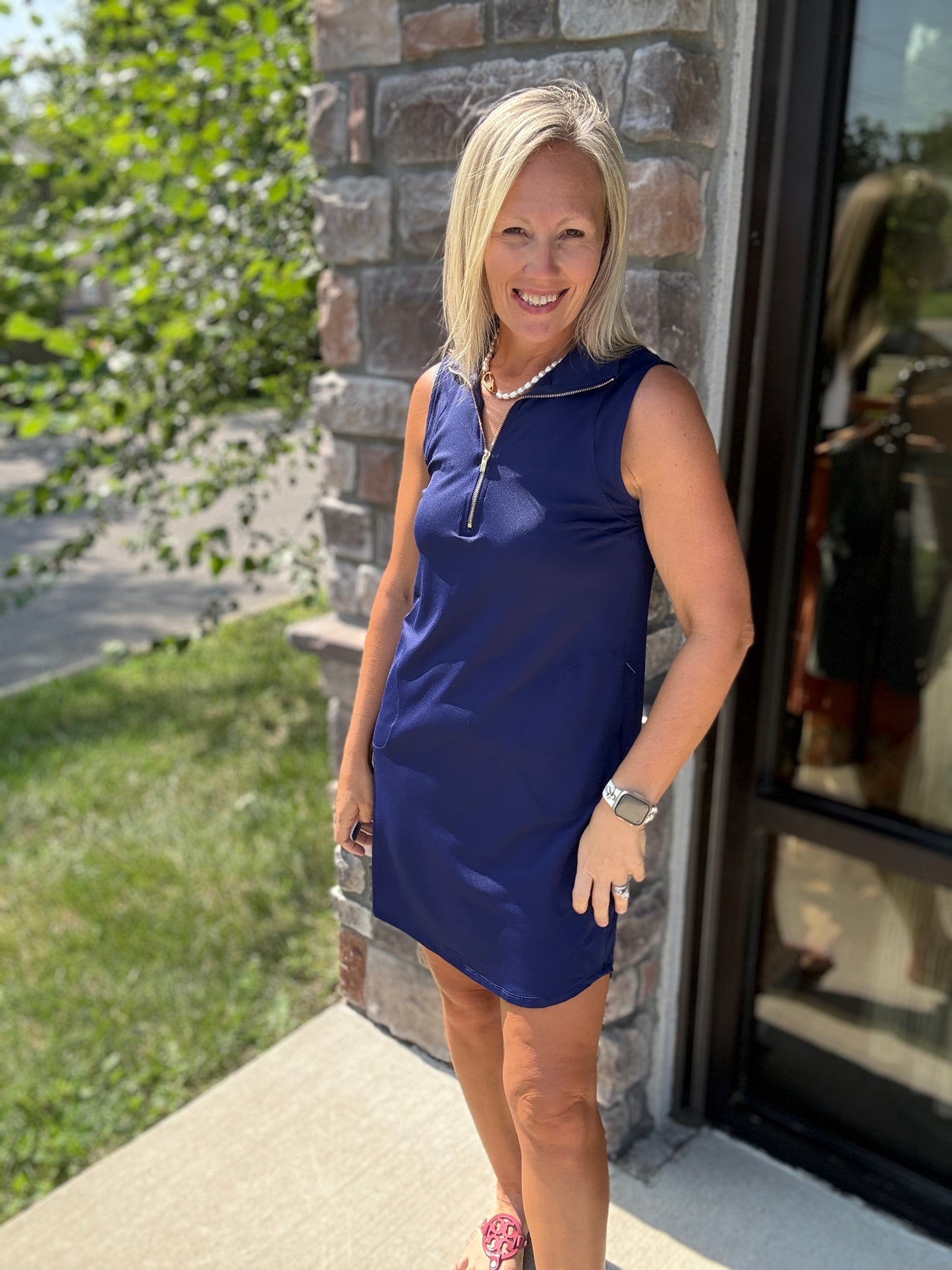 Navy on the Go Dress