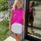Play All Day Zip Tank- Magenta