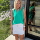 Play All Day Zip Tank- Green
