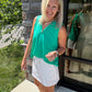 Play All Day Zip Tank- Green