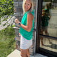 Play All Day Zip Tank- Green