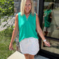 Play All Day Zip Tank- Green