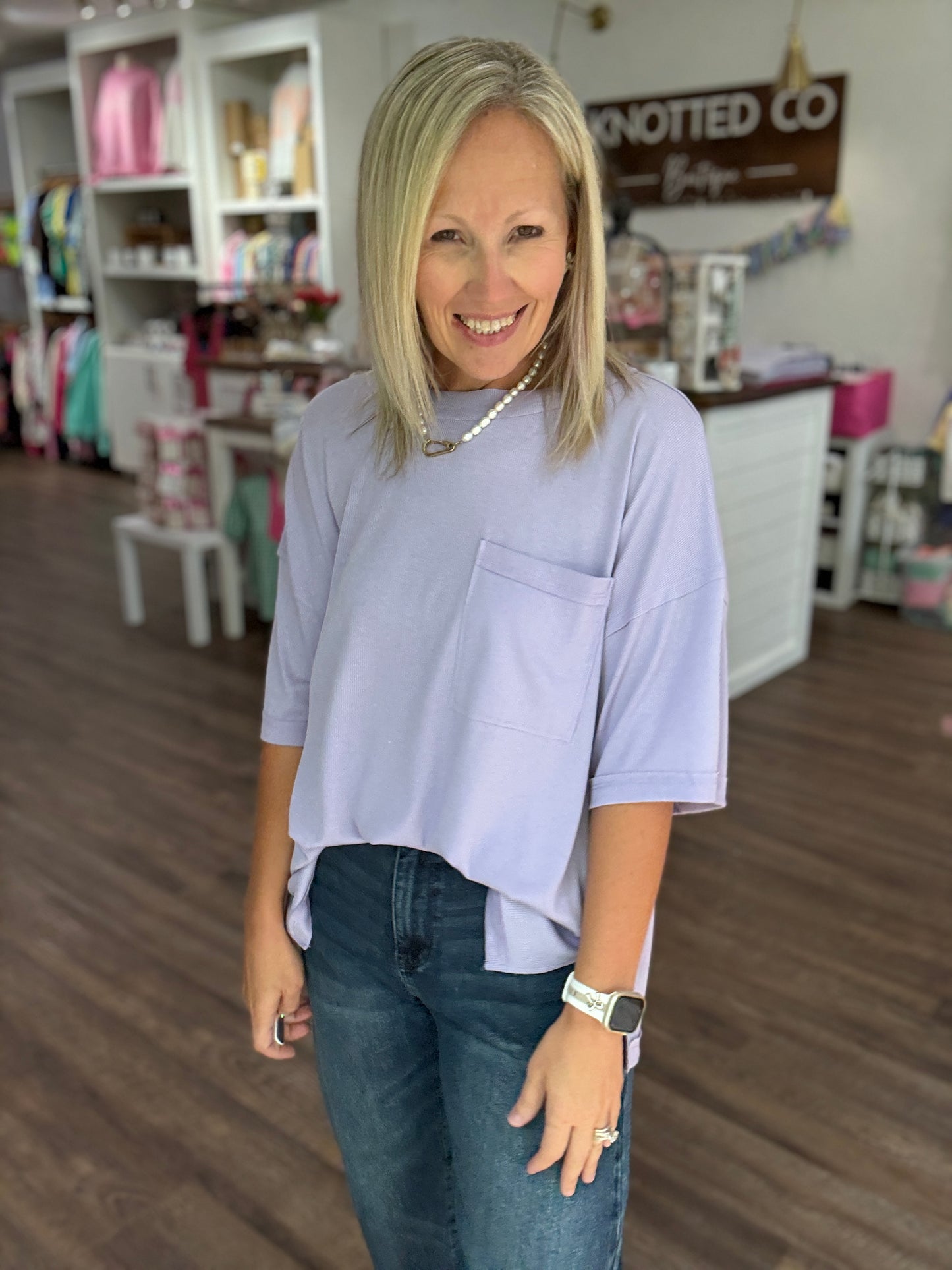 Lilac Boyfriend Tee