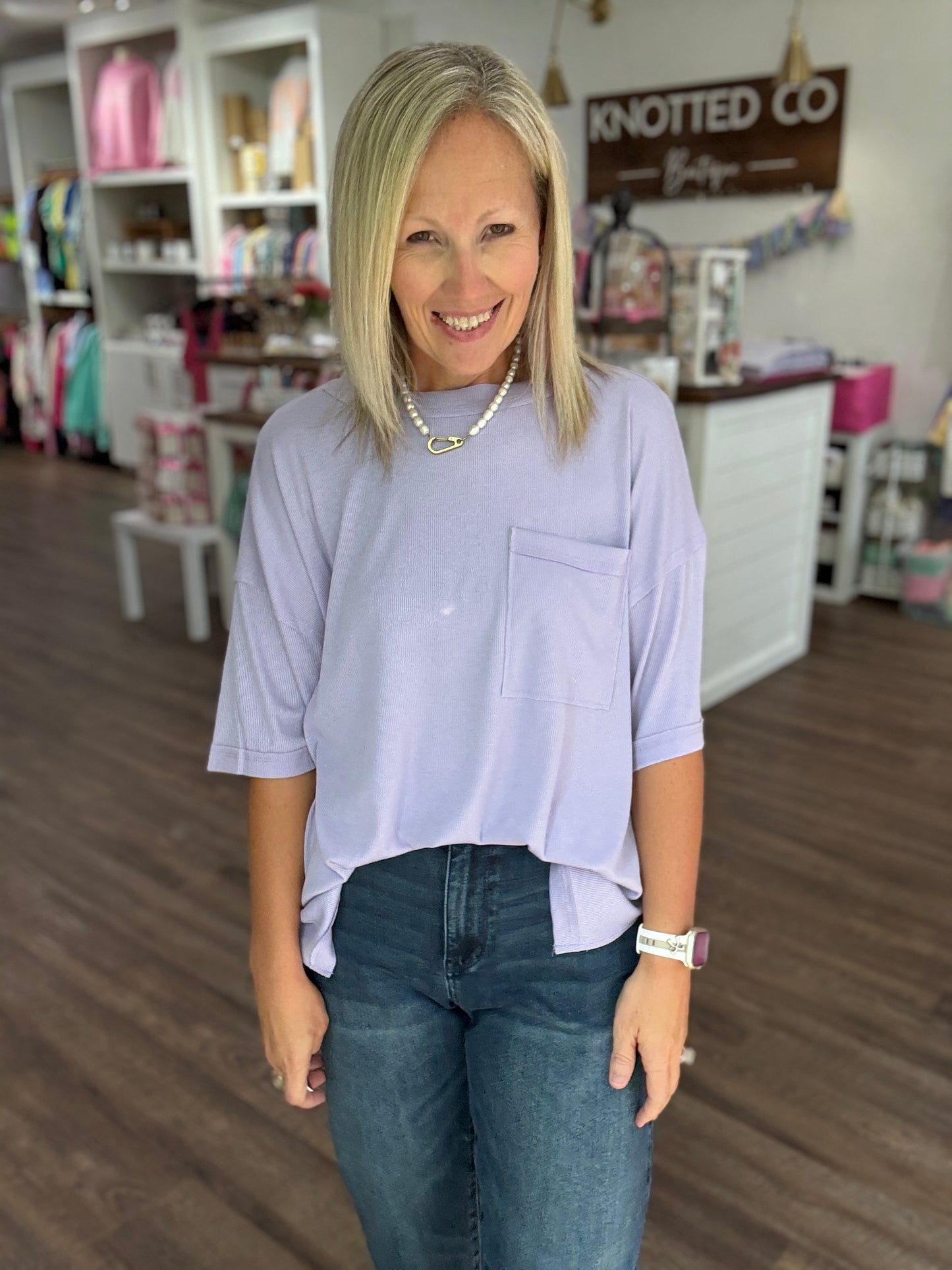 Lilac Boyfriend Tee