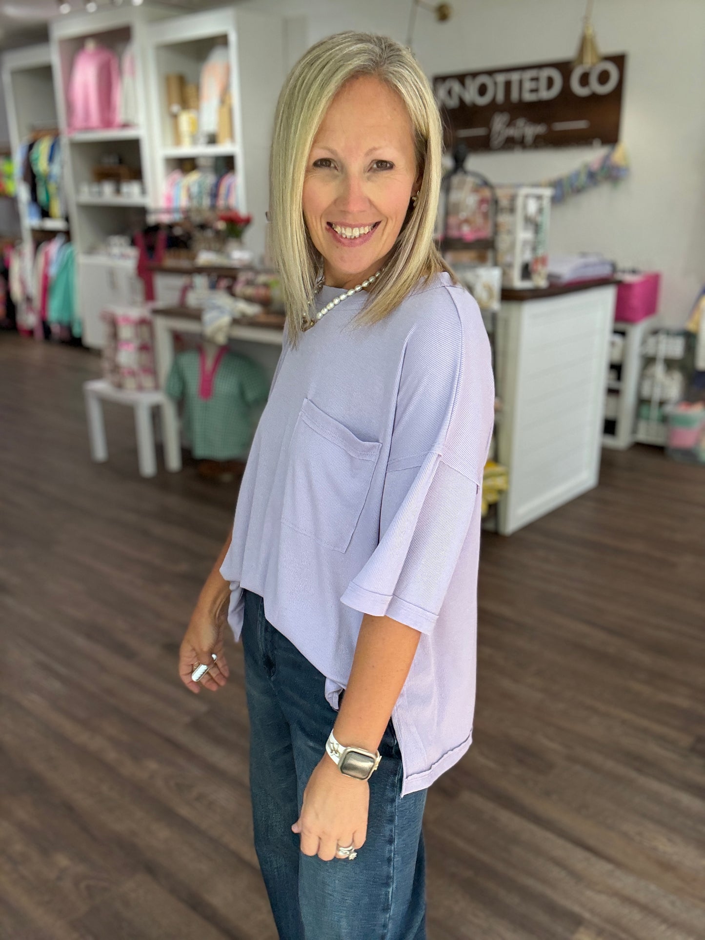 Lilac Boyfriend Tee