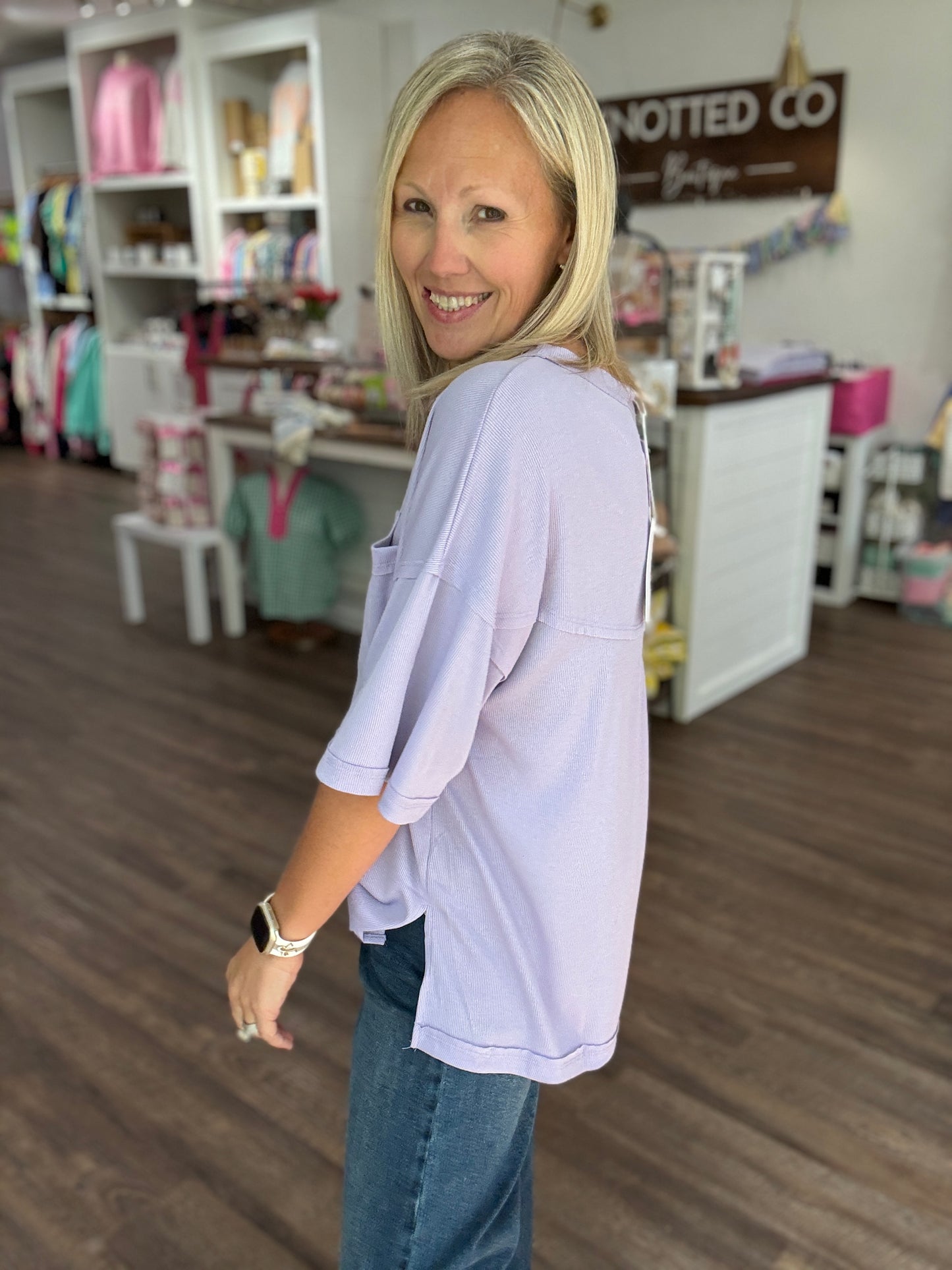 Lilac Boyfriend Tee