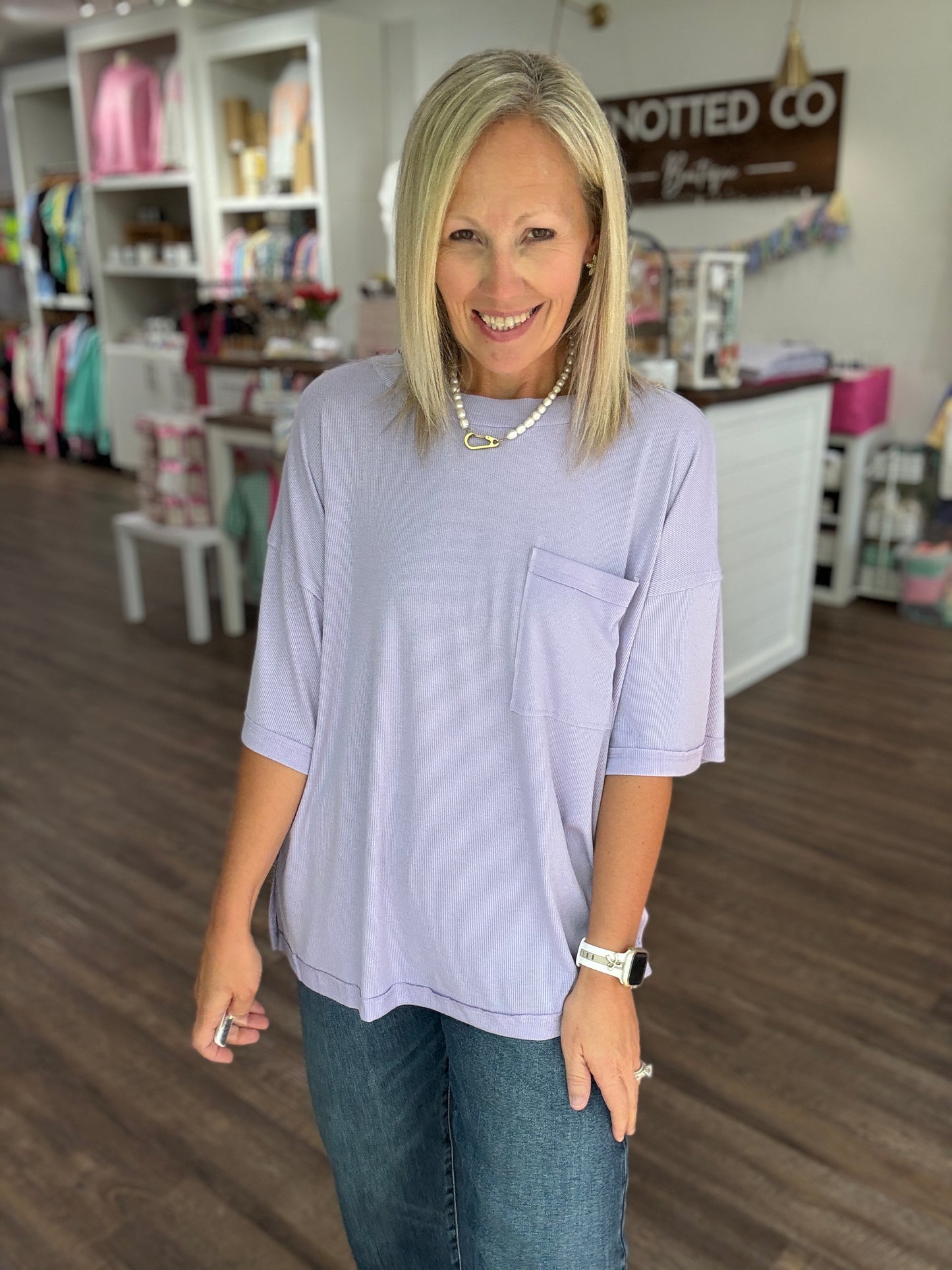 Lilac Boyfriend Tee
