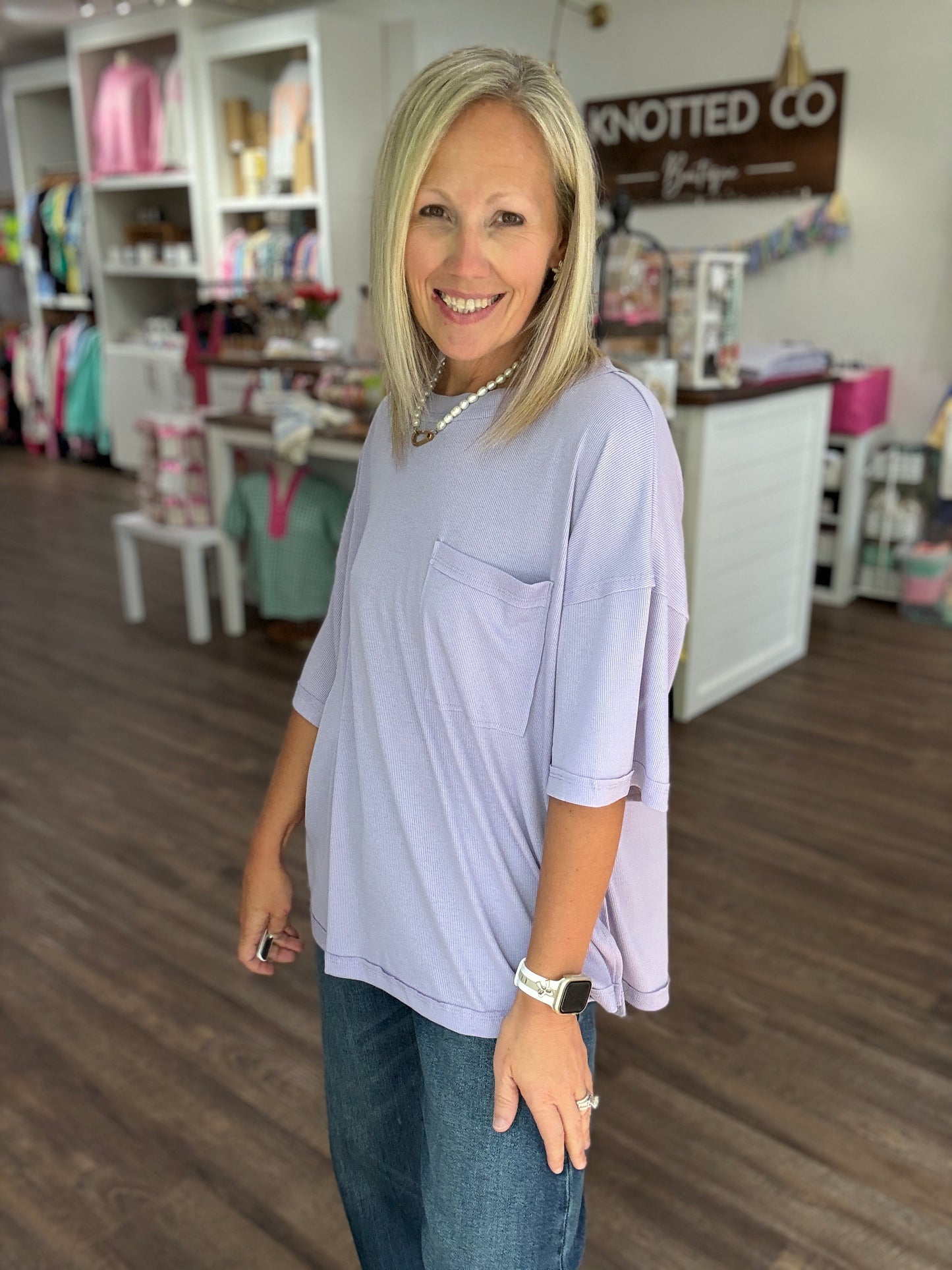 Lilac Boyfriend Tee