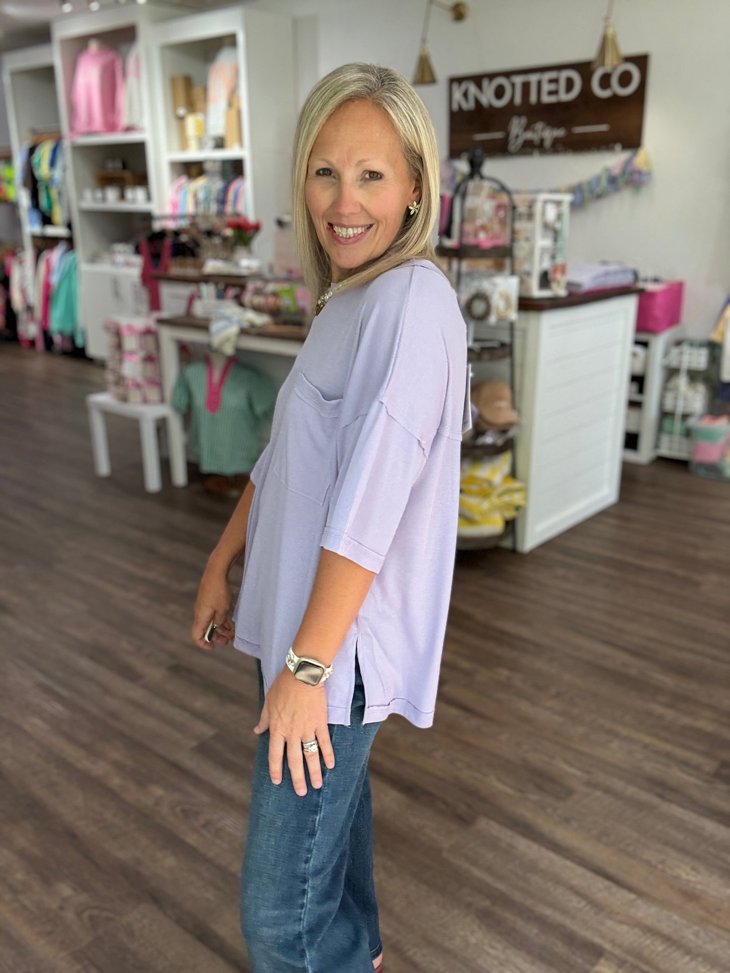 Lilac Boyfriend Tee