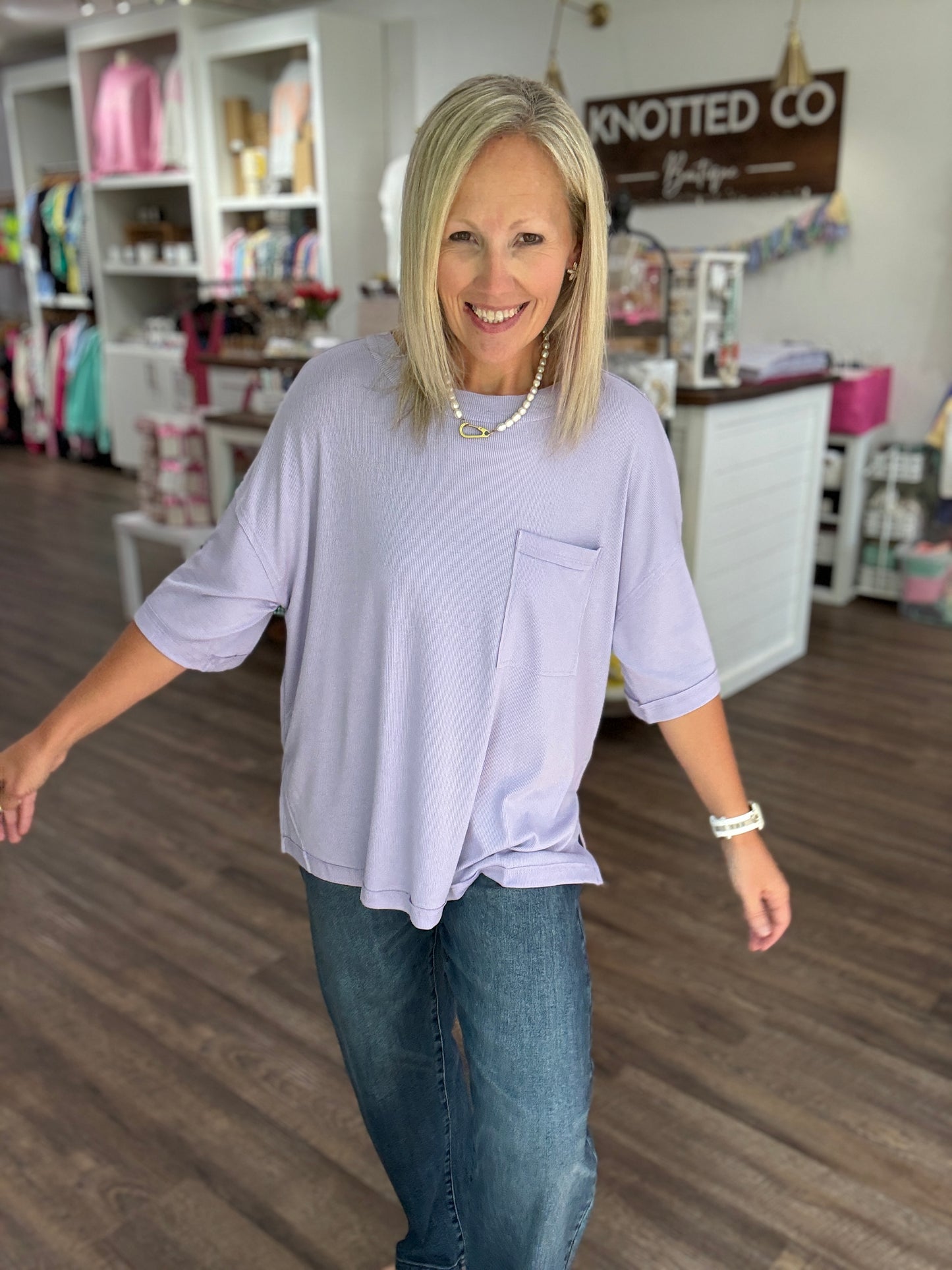 Lilac Boyfriend Tee