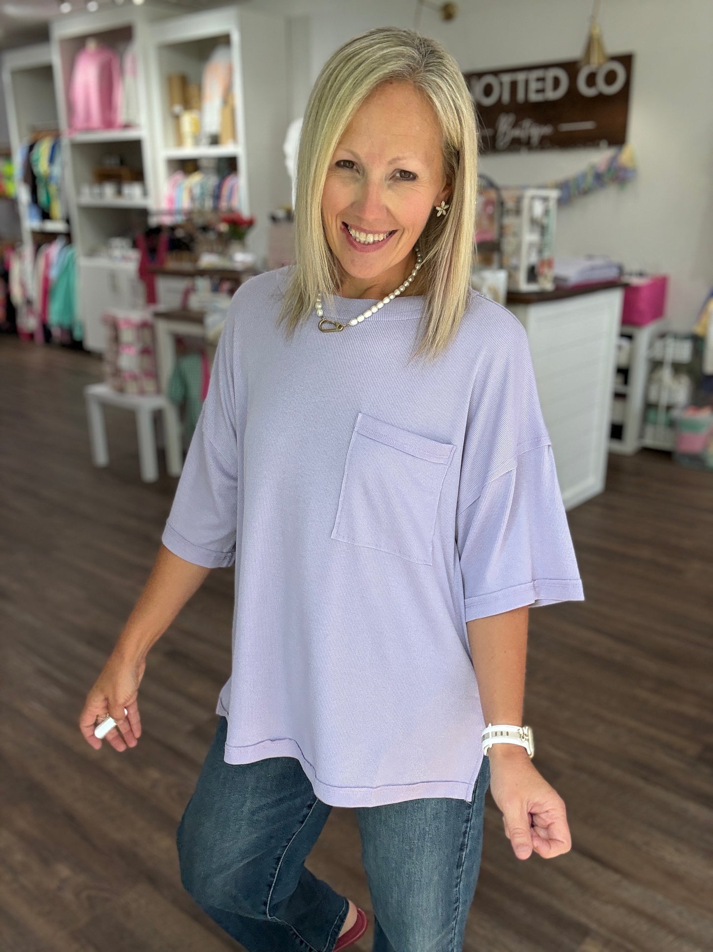 Lilac Boyfriend Tee