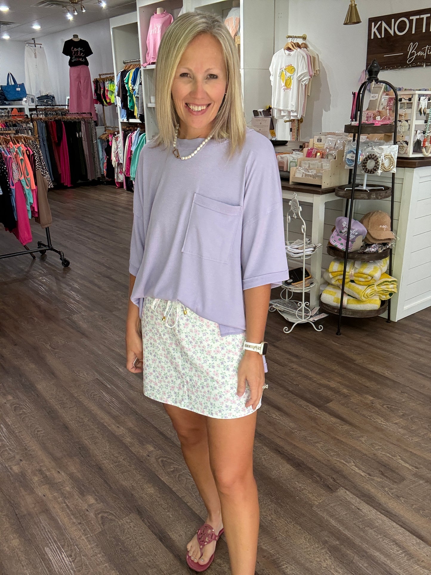 Lilac Boyfriend Tee
