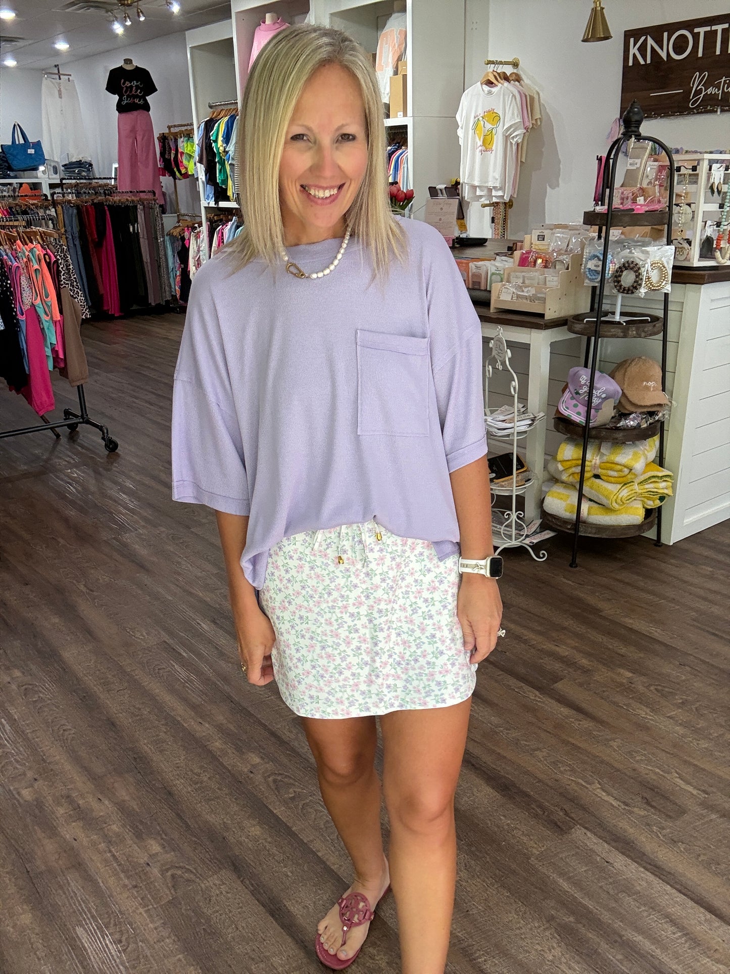Lilac Boyfriend Tee