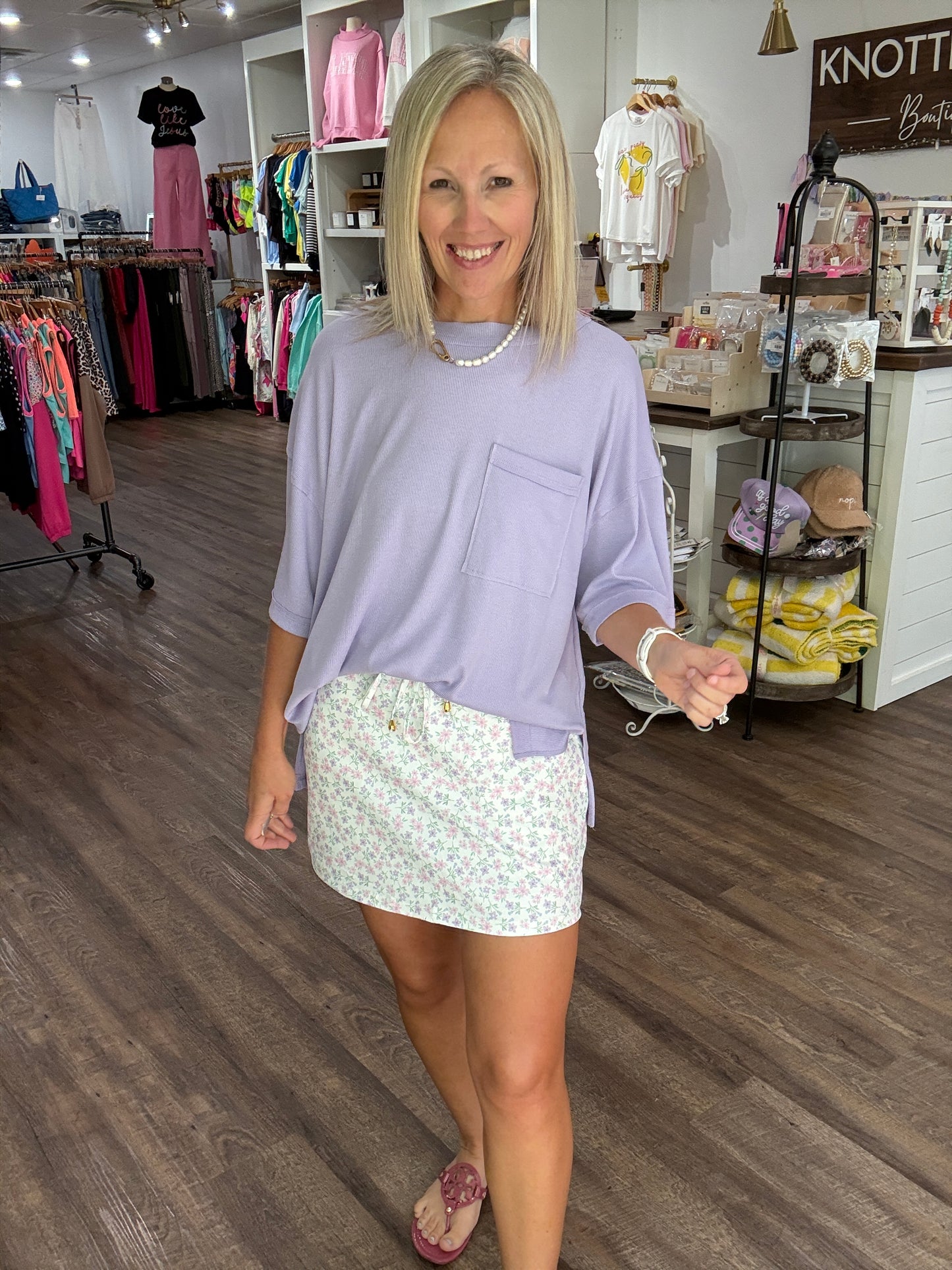 Lilac Boyfriend Tee