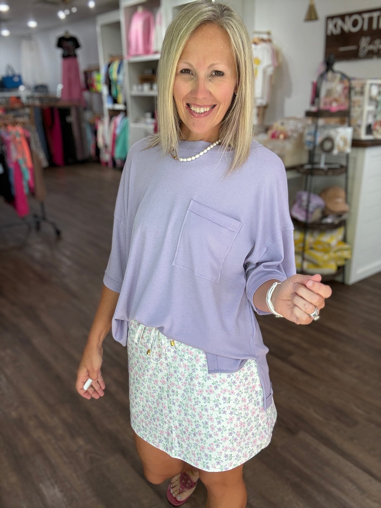 Lilac Boyfriend Tee
