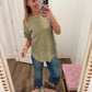 Sage Block Tee
