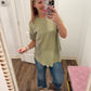 Sage Block Tee