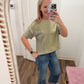Sage Block Tee