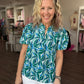 Cool Waters Blue Top