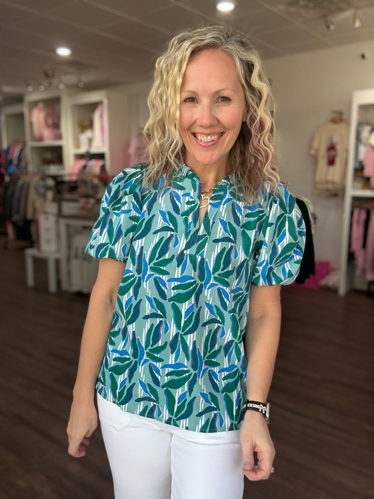 Cool Waters Blue Top