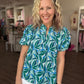 Cool Waters Blue Top