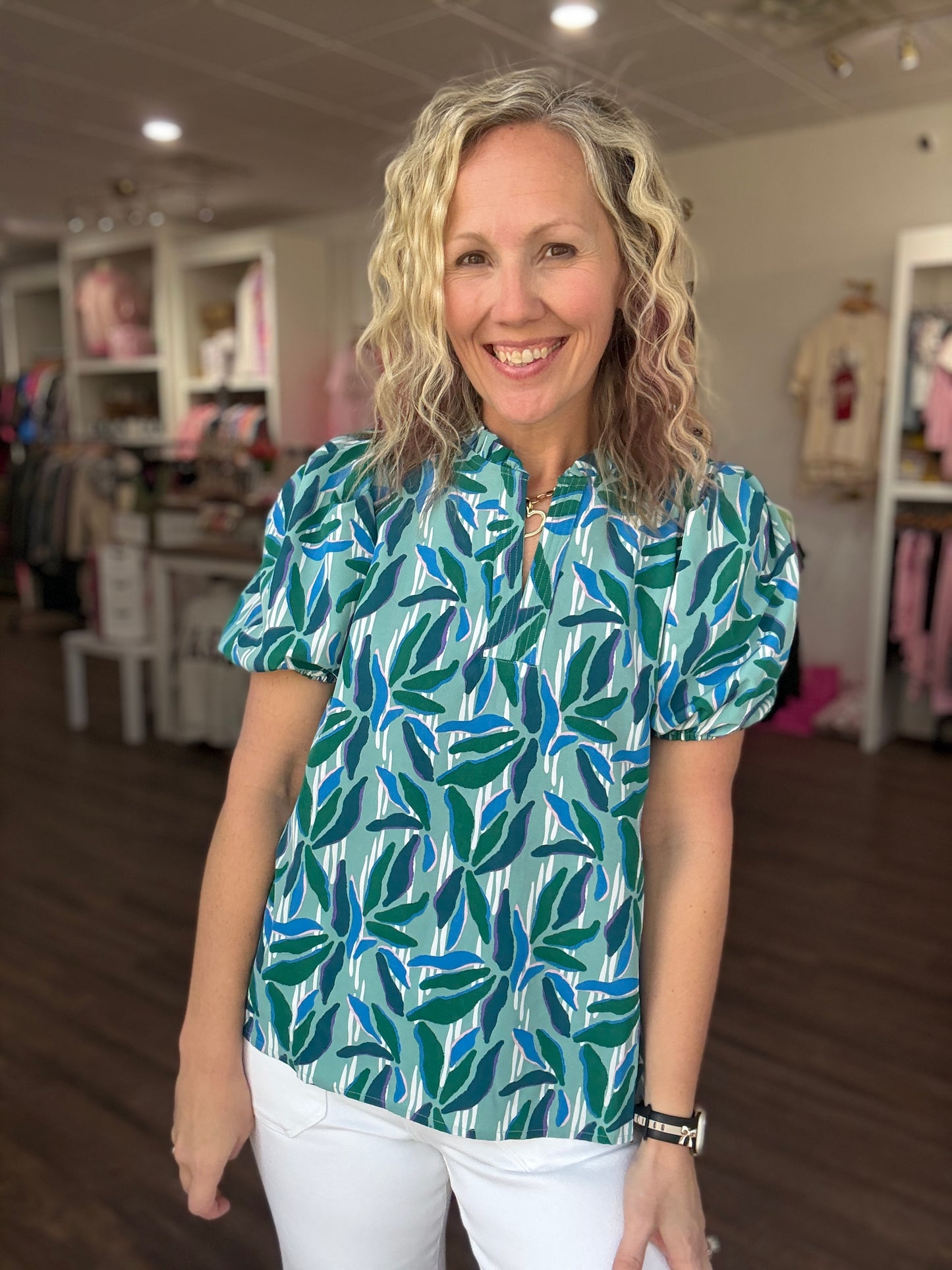 Cool Waters Blue Top