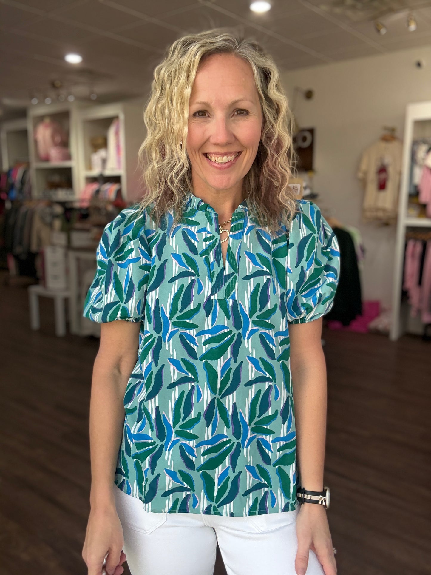 Cool Waters Blue Top