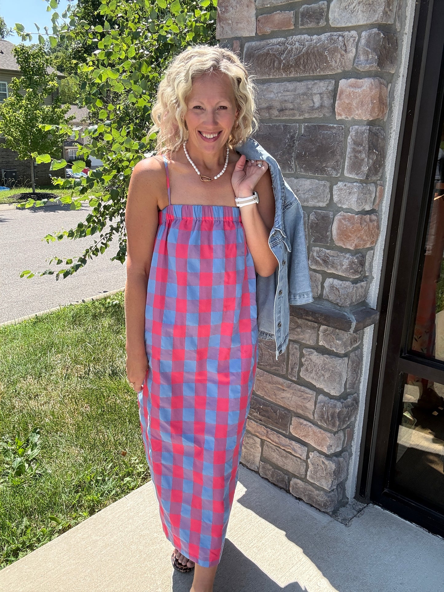Plaid to Meet You Dress