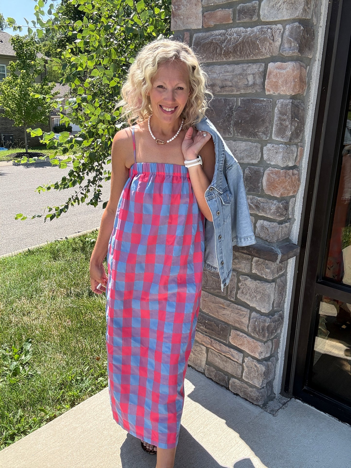 Plaid to Meet You Dress
