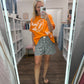 Black Gingham Check Short