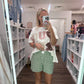 Green Gingham Check Short