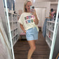 Blue Gingham Check Short