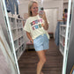 Blue Gingham Check Short