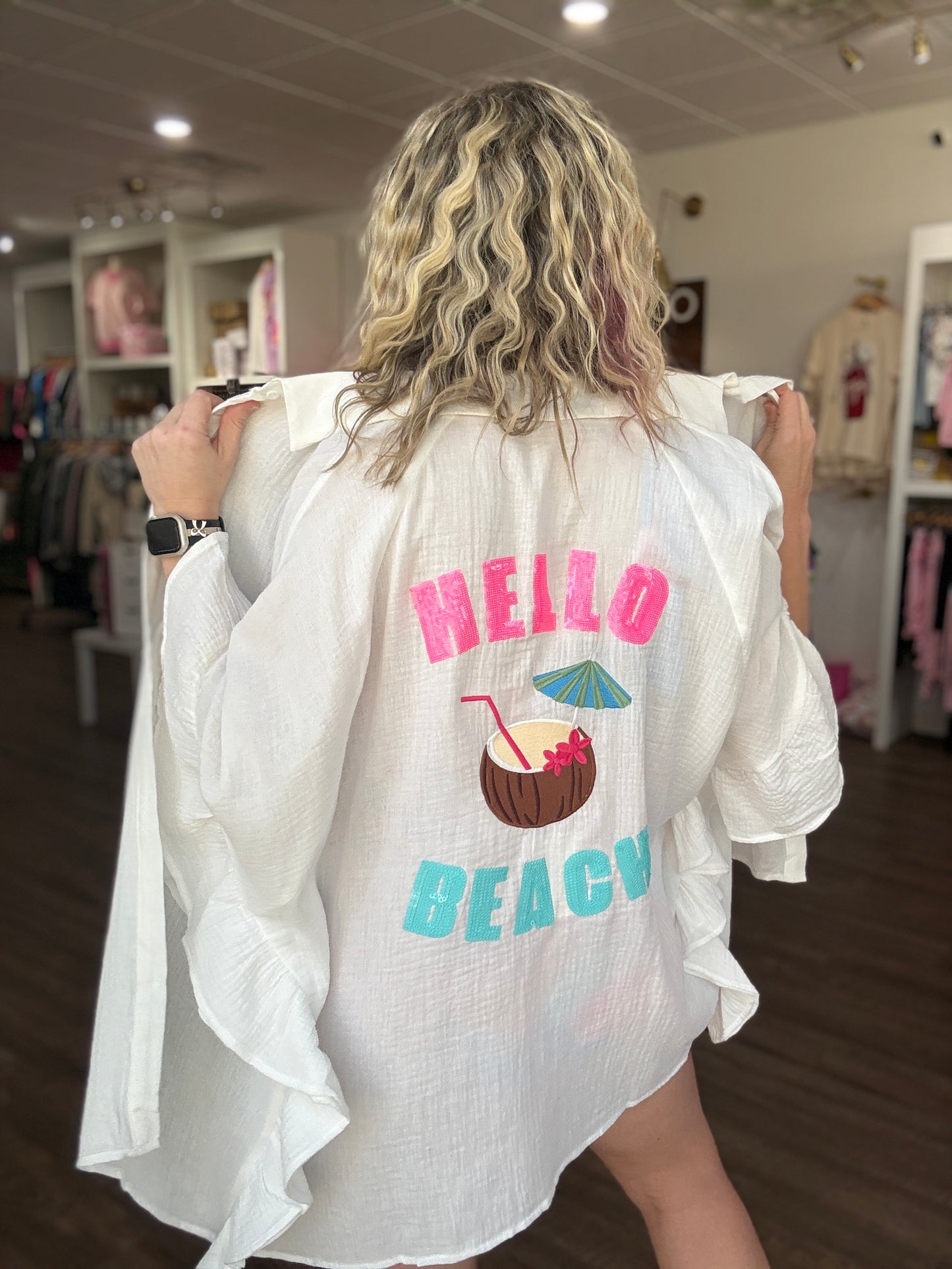 Hello Beach Coverup